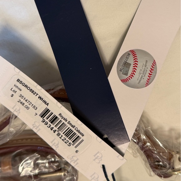 Dooney & Bourke Kansas City Royals Baseball Themed  Women's Satchel Bag - Picture 8 of 16